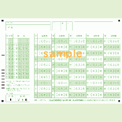 【100枚入り】SN-0032　A5マークシート年クラス番号50問5択数字