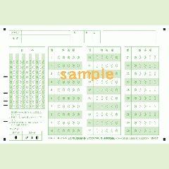 SN-0041　A5マークシート番号30問5択数字