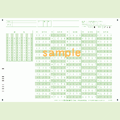 【100枚入り】SN-0056　A4マークシート番号100問4択数字