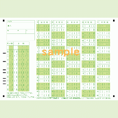 SN-0076　A5マークシート年クラス番号100問5択数字