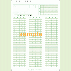 SN-0163　A4マークシート番号150問4択数字