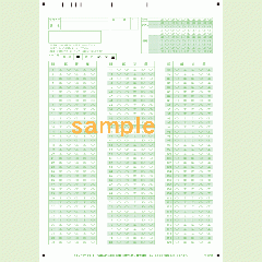 SN-0271　A4マークシート年クラス番号120問5択数字