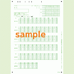 SN-0404　A4マークシート番号110問4択アルファベット(マークタテ並び)