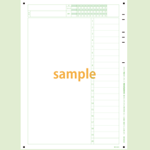 SN-0419　A4縦定形フォーマットシート年クラス番号20問(横書き)