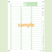 SN-0429　A4縦定形フォーマットシート年クラス番号60問(横書き)